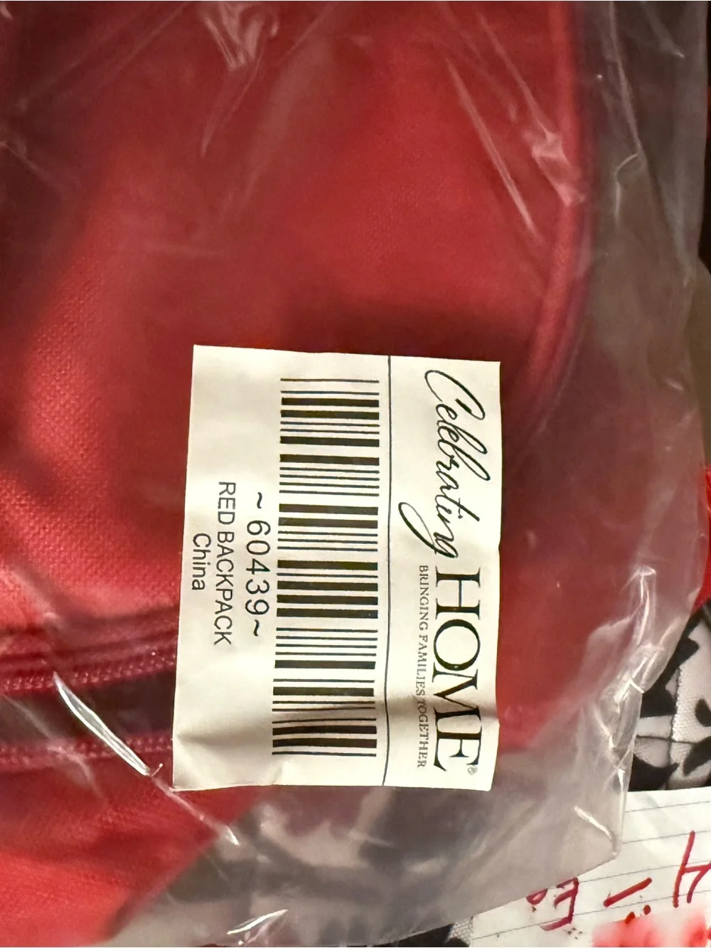 Celebrating Home Red Backpack - Lightweight Everyday Bag